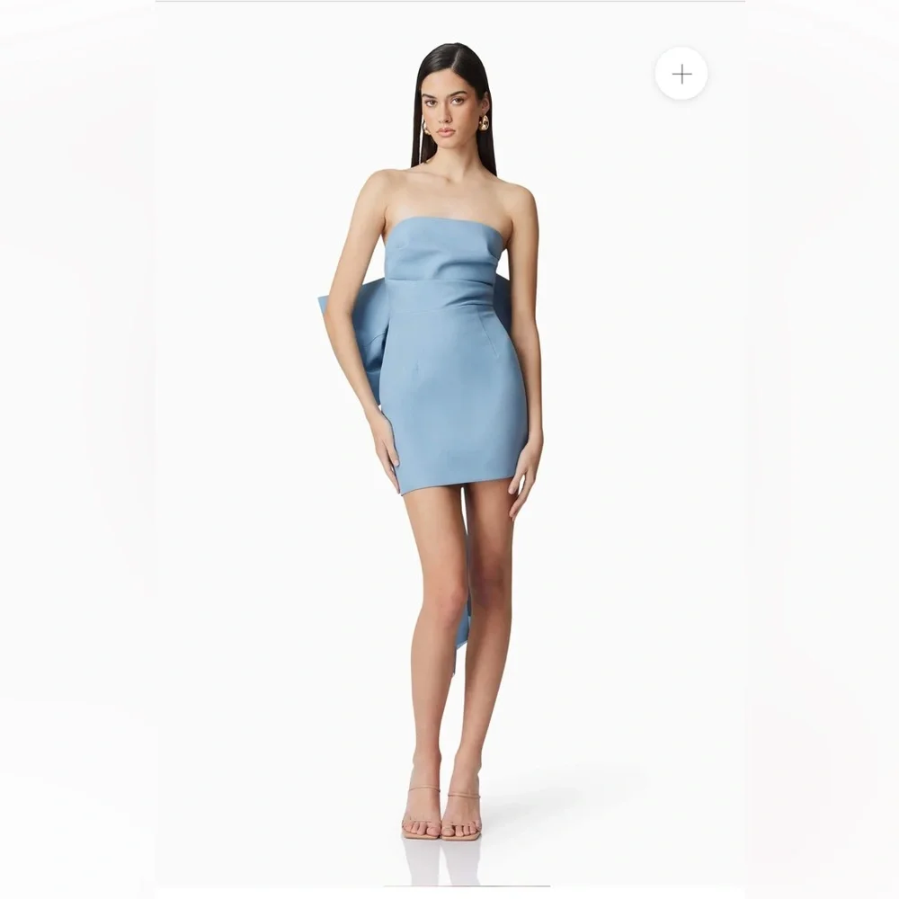 elliatt blue mini dress Trilliant Tanzanite & Emerald-Cut Tsavorite Dress Earrings